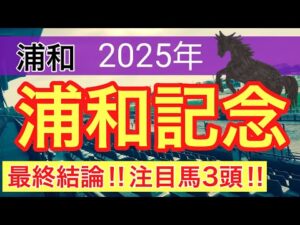 【浦和記念2025】蓮の地方競馬予想(最終結論)