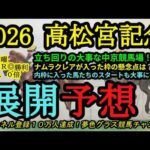 【展開予想】2026高松宮記念！枠順確定！中京競馬場は立ち回りがとにかく大事！ナムラクレアの枠で感じることは？