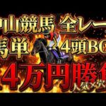 【中山競馬 全レース勝負】人気2頭×穴2頭！馬単4頭ボックスで14万円ぶち込んだ結果…【競馬馬券勝負】