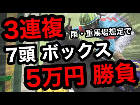 【地獄の京都競馬場】3連複7頭BOXで逆転狙い!合計5万円勝負の結末は!?【競馬馬券勝負】