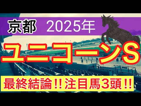【ユニコーンステークス2025】蓮の競馬予想(最終結論)〜マイラーズカップの完璧的中に続け