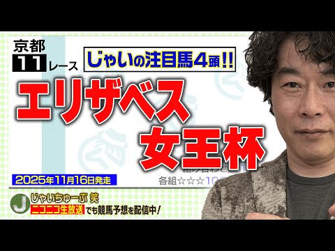 【競馬】エリザベス女王杯でのじゃいの予想【勝ち馬予想】