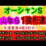【競馬予想】オーシャンステークス2026　ファンダムVSママコチャVSルガルの3強であの馬は超危険！？　穴馬は絶好枠を引いた中山巧者に期待！