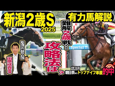 《東スポ競馬ニュース》【新潟2歳S2025】ついに来た!月曜競馬ニュースに元天才騎手田原成貴が登場!!先週大的中の朝日奈ゆうと夏の2歳戦を徹底解説!そして有力馬を競馬記者が解説します