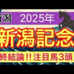 【新潟記念2025】蓮の競馬予想(最終結論)〜直近9レース中7レースで好予想