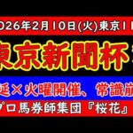 【東京新聞杯2026最終予想】雪で順延・火曜開催の異常事態｜データ崩壊…それでも残る本命と結論