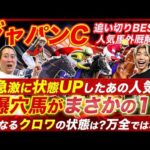 【ジャパンC】状態急上昇の人気馬と追い切り1位の爆穴馬とは!?クロワデュノールの状態と懸念も解説