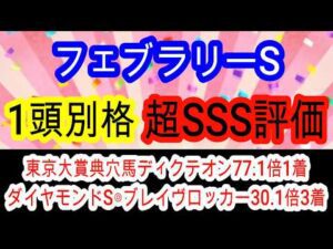 【競馬予想】フェブラリーステークス2026　2年連続＆2日連続的中へ確信！　◎東京1600mはベストの条件で穴馬はインを突ければ激走期待のあの馬