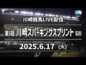 【第3回開催】川崎競馬パドック解説付きLIVE（2025年6月17日）第5回川崎スパーキングスプリントSⅢ