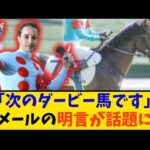 【競馬】「次のダービー馬です。ルメールの明言が話題に…」に対する反応【反応集】