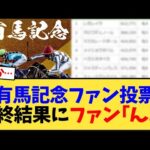 有馬記念、ファン投票最終結果にファン｢ん!?｣【競馬反応集】