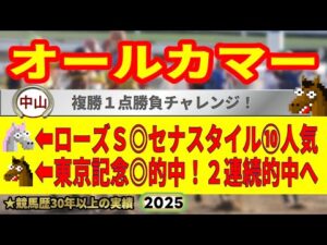 オールカマー2025競馬予想🔥9連続G1的中男の本命馬は！？