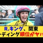 【競馬】「R.キング、関東リーディング順位がヤバい」に対する反応【反応集】