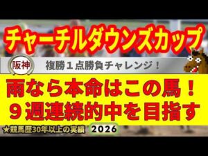 チャーチルダウンズカップ2026競馬予想🔥9連続G1的中男の本命馬は!?