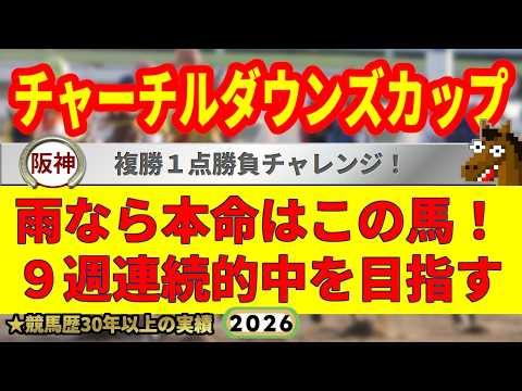 チャーチルダウンズカップ2026競馬予想🔥9連続G1的中男の本命馬は！？