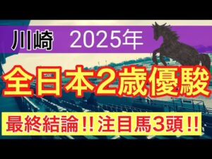 【全日本2歳優駿2025】蓮の地方競馬予想(最終結論)〜チャンピオンズC注目馬3頭中2頭好走