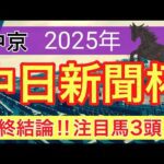 【中日新聞杯2025】蓮の競馬予想(最終結論)〜チャンピオンズCは注目馬3頭中2頭好走