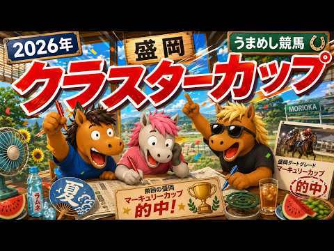 クラスターカップ2026競馬予想🔥9連続G1的中男の本命馬は！？