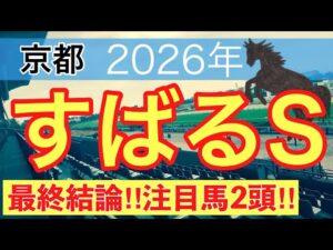 【すばるステークス2026】蓮の競馬予想(最終結論)〜東京大賞典は注目馬と穴馬で馬券内独占