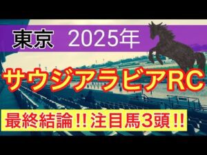 【サウジアラビアロイヤルカップ2025】蓮の競馬予想(最終結論)