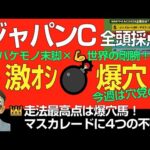 ジャパンカップ2025激オシ爆穴！「マスカレードに不安点４つ。バケモノ末脚×剛腕で今週は穴党の出番です！」