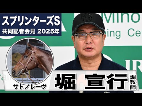 【スプリンターズS2025】サトノレーヴ・堀宣行調教師「7割から8割くらいの力で追い切り」「速いラップは出ているが余力を持って無理せず」《JRA共同会見》