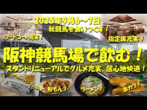 【阪神競馬場で飲む！】リニューアルされた快適なスタンドで阪神競馬場グルメを堪能する！馬券は札幌競馬メイン！グルメは阪神！【競馬場グルメ】【ギャンブル飯】【阪神競馬場】