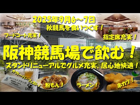 【阪神競馬場で飲む!】リニューアルされた快適なスタンドで阪神競馬場グルメを堪能する!馬券は札幌競馬メイン!グルメは阪神!【競馬場グルメ】【ギャンブル飯】【阪神競馬場】