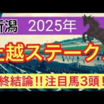 【上越ステークス2025】蓮の競馬予想(最終結論)〜レパードSは11人気ヒルノハンブルク穴馬推奨