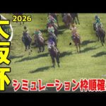 【大阪杯2026】シミュレーション枠順確定版 24年のダービー馬ダノンデサイルは3枠4番！昨年のダービー馬クロワデュノールは8枠15番！昨年の宝塚記念覇者武豊＆メイショウタバルは4枠6番！【競馬予想】