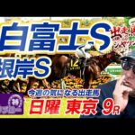 【2026 根岸S】【2026 白富士S】出走馬ジャッジ