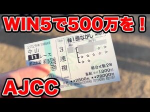 【競馬に人生賭けた大勝負】WIN5で500万円の超特大馬券を獲れたのか!?【ギャン中】【Horse Racing】#競馬 #大勝負 #AJCC