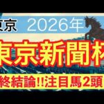 【東京新聞杯2026】蓮の競馬予想(最終結論)