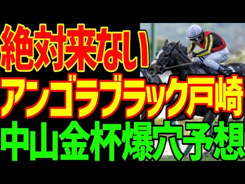 【中山金杯予想】万馬券狙えます！アンゴラブラック戸崎圭太は絶対来ない！カネラフィーナも絶対来ない！メンバー間の能力は拮抗している！来るのはこの爆穴だ！！2026年中山金杯予想動画【競馬ゆっくり】