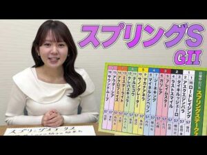 【スプリングS】冨田有紀アナのチョイ足しキーワード『鉄板!ルメール騎手、大苦戦!?地方競馬、未勝利、リステッド、GII組』