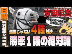 【日曜特別R競馬予想まとめ】マイルの超新星誕生!2週連続G1穴馬発見の信頼すべき勝率トップは?【安田記念2025】