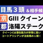 【2025クイーンC/洛陽S】競馬予想|クイーンCは潜在能力が非常に高いコートアリシアンが注目馬の1頭!