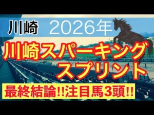 【川崎スパーキングスプリント2026】蓮の地方競馬予想(最終結論)〜東京ダービーは注目馬3頭中3頭で馬券内独占