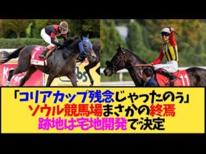 【悲報】ソウル競馬場、2029年閉鎖へ…コリアカップの舞台がまさかの宅地開発に【競馬】