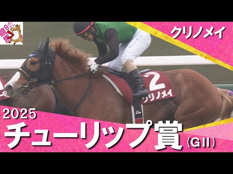 2025年 チューリップ賞 (GⅡ) クリノメイ 実況:川島壮雄【カンテレ公式】