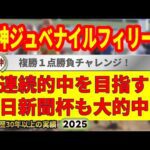 阪神ジュベナイルフィリーズ2025競馬予想🔥9連続G1的中男の本命馬は！？