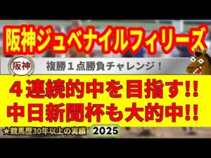 阪神ジュベナイルフィリーズ2025競馬予想🔥9連続G1的中男の本命馬は!?