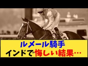 【競馬】「ルメール騎手 インドで悔しい結果に…」に対する反応【反応集】