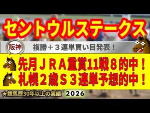 セントウルステークス2026競馬予想🔥JRA重賞11戦8的中達成！(先月実績)🔥9連続G1的中者の馬を見る眼が光る！