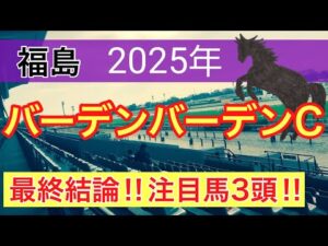 【バーデンバーデンカップ2025】蓮の競馬予想(最終結論)