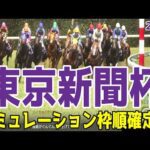 【東京新聞杯2026】シミュレーション枠順確定版 年初の京都金杯を制したブエナオンダは8枠16番！昨年の覇者でマイルCS3着のウォーターリヒトは6枠12番！【競馬予想】