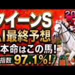 【クイーンステークス2026最終結論】軍師AI競馬予想｜人気馬コガネノソラに黄色信号？枠順で崩れた本命…枠順確定によって評価が上がった馬・能力も高い枠番もいい馬・展開ひとつで頭まである伏兵とは