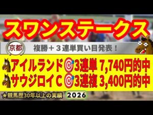 スワンステークス2026競馬予想🔥9連続G1的中男の本命馬は！？