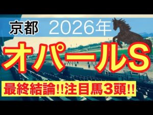 【オパールステークス2026】蓮の競馬予想(最終結論)〜シリウスSは13人気ルシュヴァルドール推奨