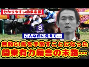【競馬】無敗G1馬を騒動で手放してしまった関東有力厩舎の末路が話題に！！【競馬反応集】